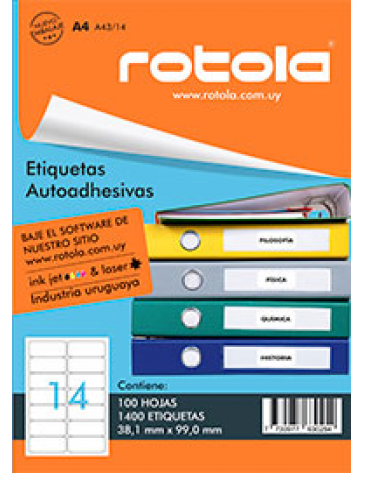 ETIQUETA ROTOLA A41/14 X10